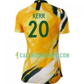 Australia Sam Kerr 20 Maglia Prima Mondiali calcio femminile 2019 Manica Corta